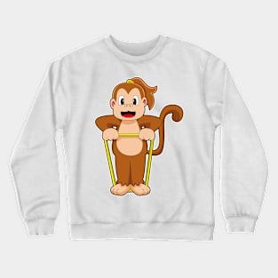 Monkey Gymnastics Fitness band Crewneck Sweatshirt